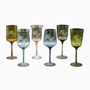 Verres Angela par Vanessa Cavallaro, Set de 6