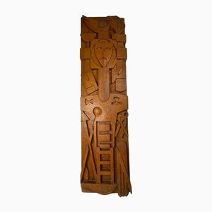 Cor Trillen, Arma Christi, Religious Art, 1960s, Wooden Carving