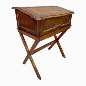 Early 20th Century Walnut & Leather Secretary Desk
