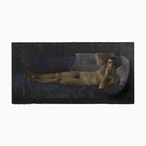 Anastasia Kurakina, Nude Man, Pintura al óleo, 2012