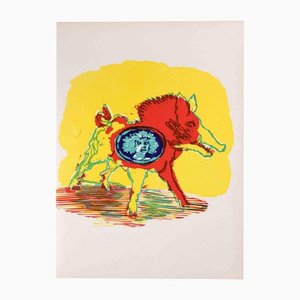 Mino Maccari, Siren, Original Linocut, 1951