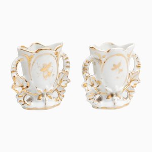 Small Late 19th Century Spanish Serves Style Vases, Set of 2