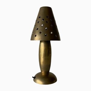 Mid-Century Modern Heavy Full Brass Table Lamp by Gunther Lambert Collection, Germany, 1960s