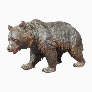 Large Wooden Strolling Bear, 1900