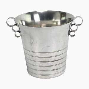 Art Deco Silver Plated Ice Bucket Champagne Cooler