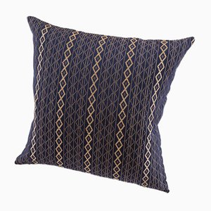 Mbake Decorative Cushion in Indigo Blue by Nzuri Textiles