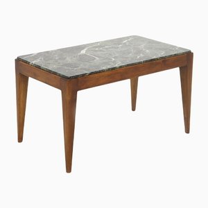 Tavolino da caffè con certificato in legno e marmo di Gio Ponti