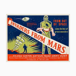 Affiche de Film Invaders from Mars, Angleterre, 1954