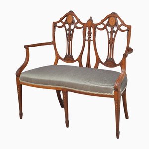 Revival Mahogany Settee from Hepplewhite