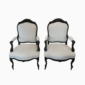 Set of 19th Century Carved Salon Chairs