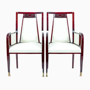 Art Nouveau School Armchair by Otto Wagner, Set of 2