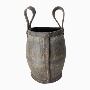 Mid-Century Portuguese Handmade Rubber Basket