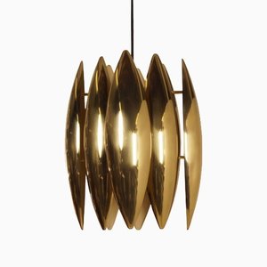 Brass Kastor Pendant Lamp by John Hammerborg for Fog & Mørup
