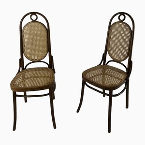 Mahogany N ° 17 Chairs from Thonet, Set of 2