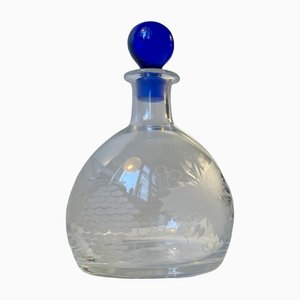 Sherry Decanter in Etched and Engraved Glass from Orrefors, 1960s