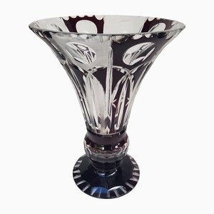 Bohemian Crystal Glass Vase
