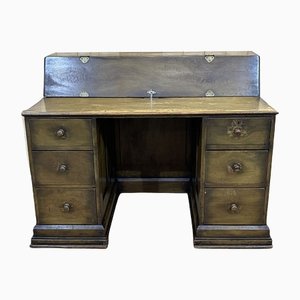 English Fir Wood Post Office Table, 1930s
