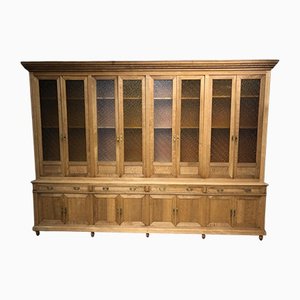 Large French Library Bookcase in Bleached Oak
