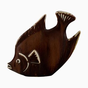 Glasierter Keramik Fisch von Gunnar Nylund für Rörstrand