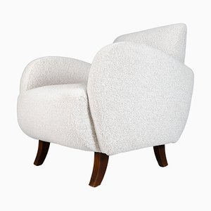 Art Deco Bouclé Fabric H283 Easy Chair by Jindřich Halabala, 1930s