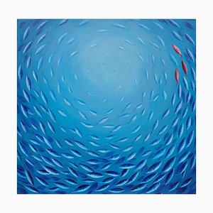 Dany Soyer, Sous l'eau, 2022, Acrylic on Canvas