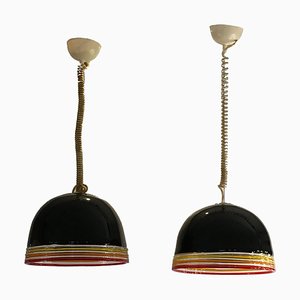 Mid-Century Murano Glass Suspensions by Roberto Pamio and Renato Toso, Set of 2