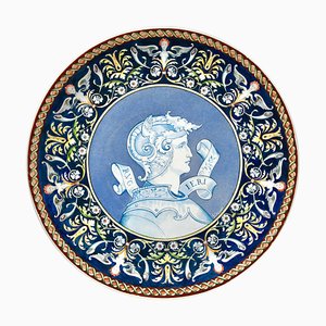 Large Ruggiero Wall Plate by J. Disiron for Societe Ceramique Maestricht