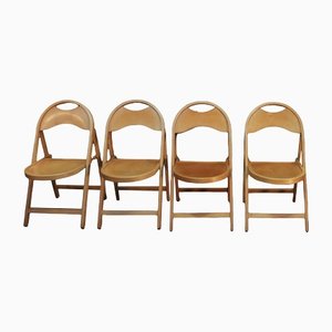 Folding Chairs, 1950s, Set of 4