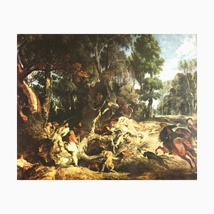 After Peter Paul Rubens, the Wild Boar Hunt, 1969, Photographic Print