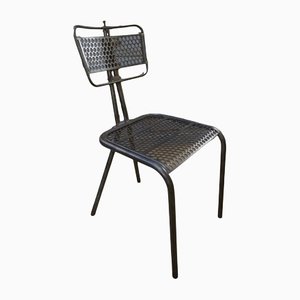 Perforated Metal Chairs by René Malval, 1940s