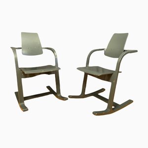 Set of Norwegian Pendulum Chairs by Peter Opsvik for Stokke, 1980s