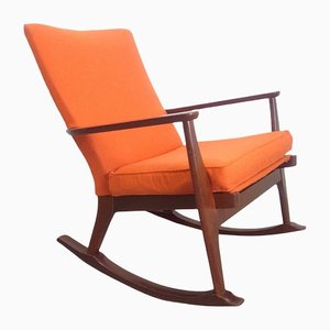 Vintage Beech and Wool Model 973/4 Rocking Chair from Parker Knoll, 1960s