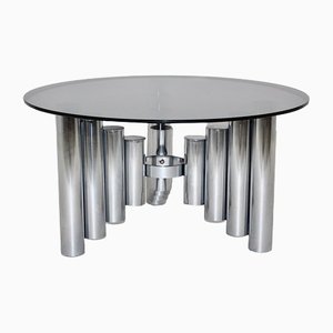 Vintage Space Age Chromed Tube Coffee Table, Manhattan, 1960s
