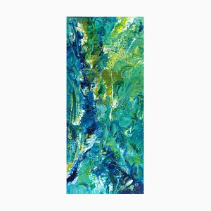 Eclats D’écume 95, 2020, Acrylic, Pouring on Linen Canvas