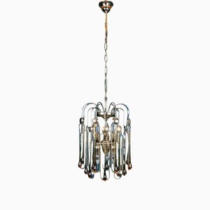 Vintage Murano Glass Chandelier by Paolo Venini, 1960s