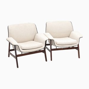 Armchair by Gianfranco Frattini, Italy, Mid-20th-Century, Set of 2