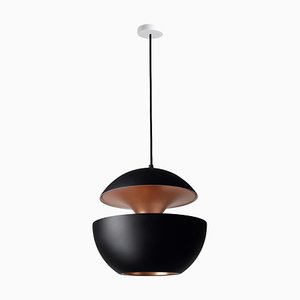 Extra Large Black and Copper Here Comes the Sun Pendant Lamp by Bertrand Balas