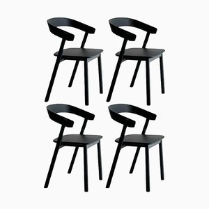 Black Nude Dining Chair by Made by Choice, Set of 4