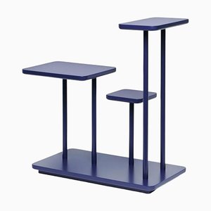 Table d'Appoint Isolette Bleu Acier par Atelier Ferraro