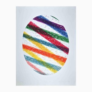 Piero Dorazio, Oval, Original Etching, 1987