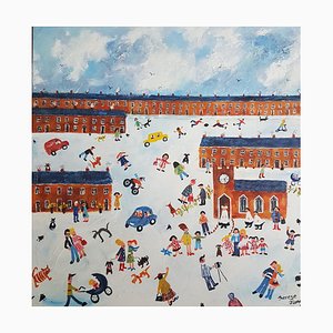 Therese James, Into God's Hands, 2022, Acrylique sur Toile