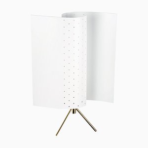 Mid-Century Modern White B207 Desk Lamp Re-Edition by Michel Buffet for Indoor