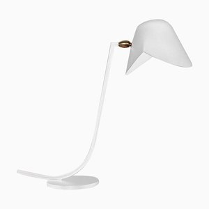 Lampe de Bureau Antony Mid-Century Moderne Blanche par Serge Mouille