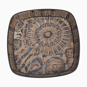 Piatto Baca Faience Mid-Century di Nils Thorsson per Royal Copenhagen, Danimarca