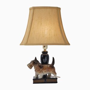 English Ceramic Dog Table Lamp from Beswick, 1930s