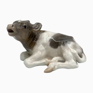 Porcelain Figurine of a Calf from Royal Copenhagen, Denmark, 1967
