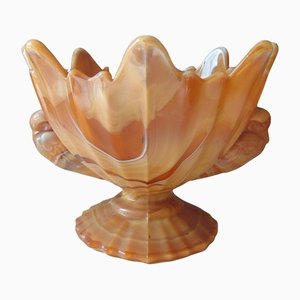 Présentoir à Gâteau Art Déco en Verre de United Glassware STS Abel, 1930s