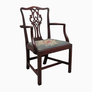 19th Century Chippendale Style Mahogany Armchair