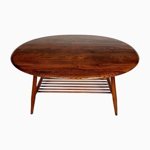 Large English Oval Coffee Table by Lucian Randolph Ercolani for Ercol, 1950s