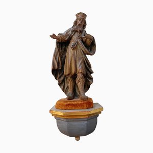 Carved Wood Figure of St. Joachim